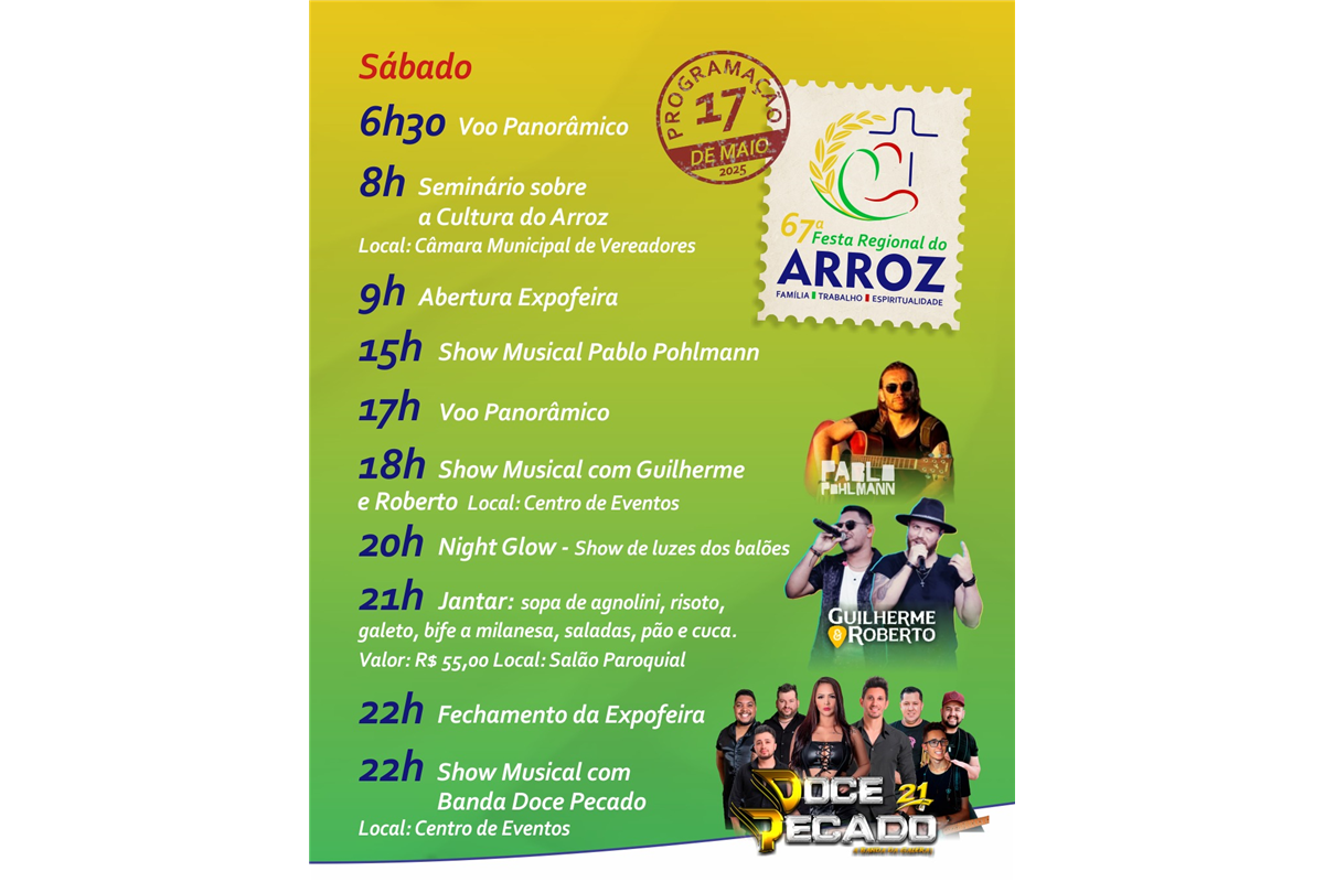Programação do evento